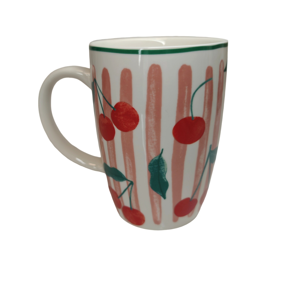 MUG FRUTY DECOR CERISE 9 x 12 x 13 cm 450 ML - Photo N°1