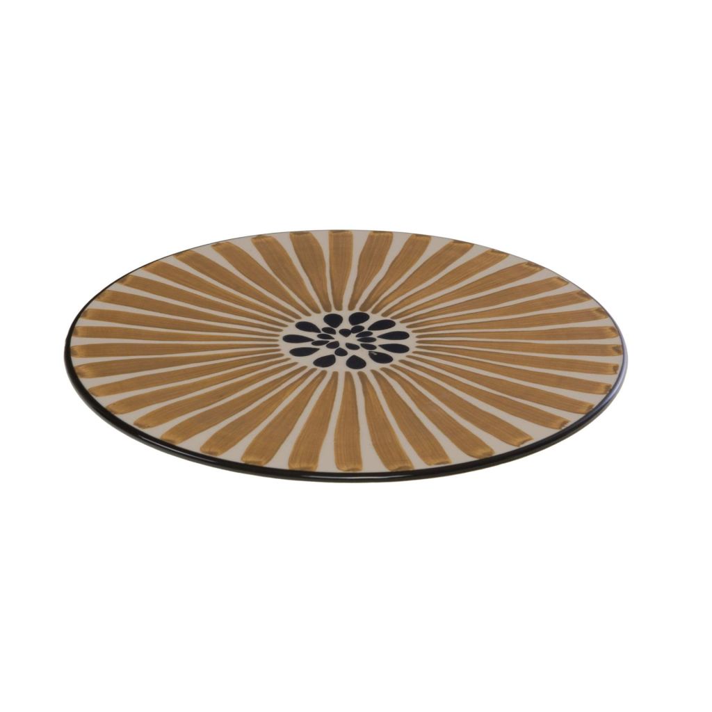 PLAT ROND EN GRES COLLECTION EVA 1 X 30 X 30 CM - Photo N°1