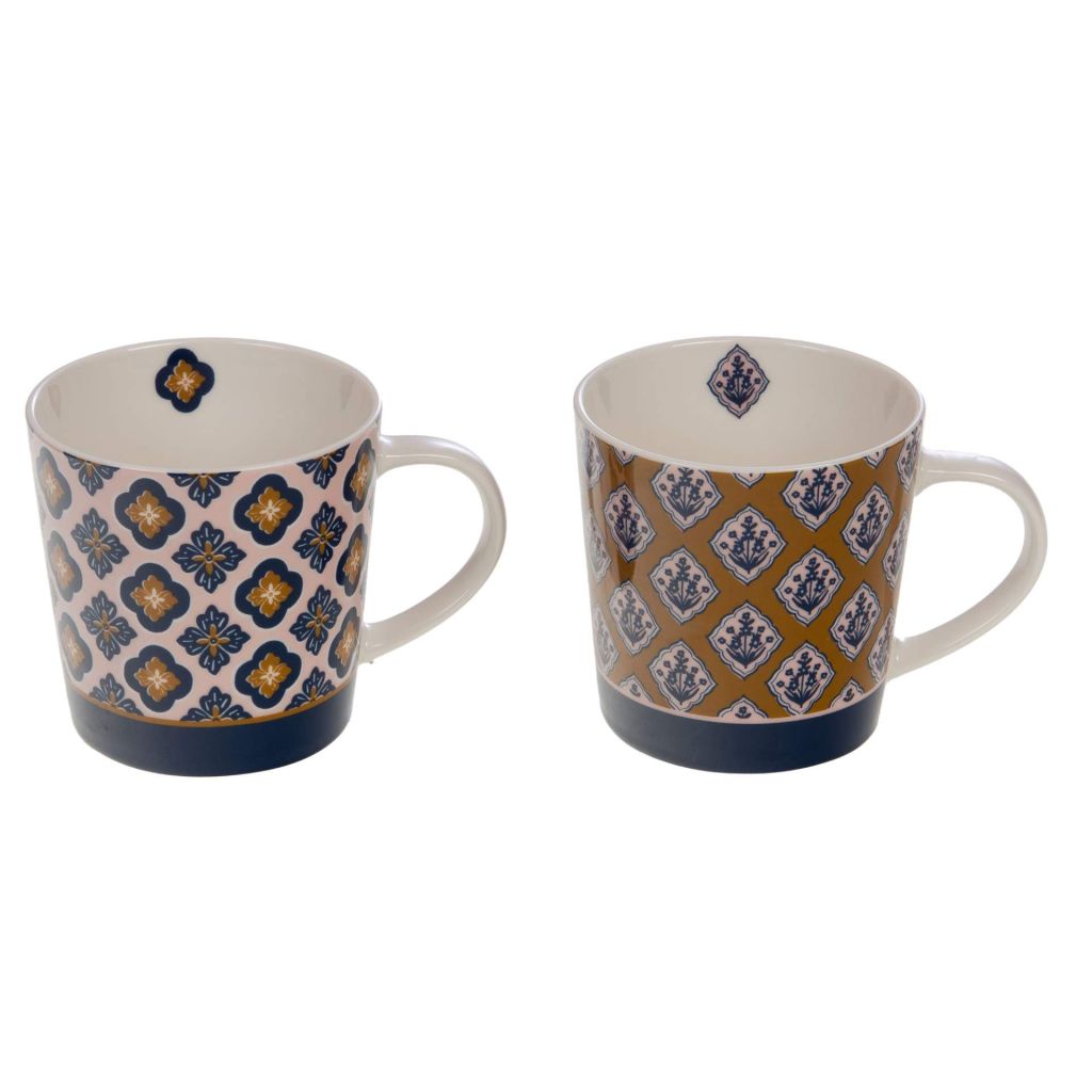 COFFRET 2 MUGS LAURE 450 ML - Photo N°1