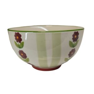 BOL GRES COLLECTION DAPHNE MULTI FLEURS VIOLETTE  14 X 8 X 14 CM 500 ML