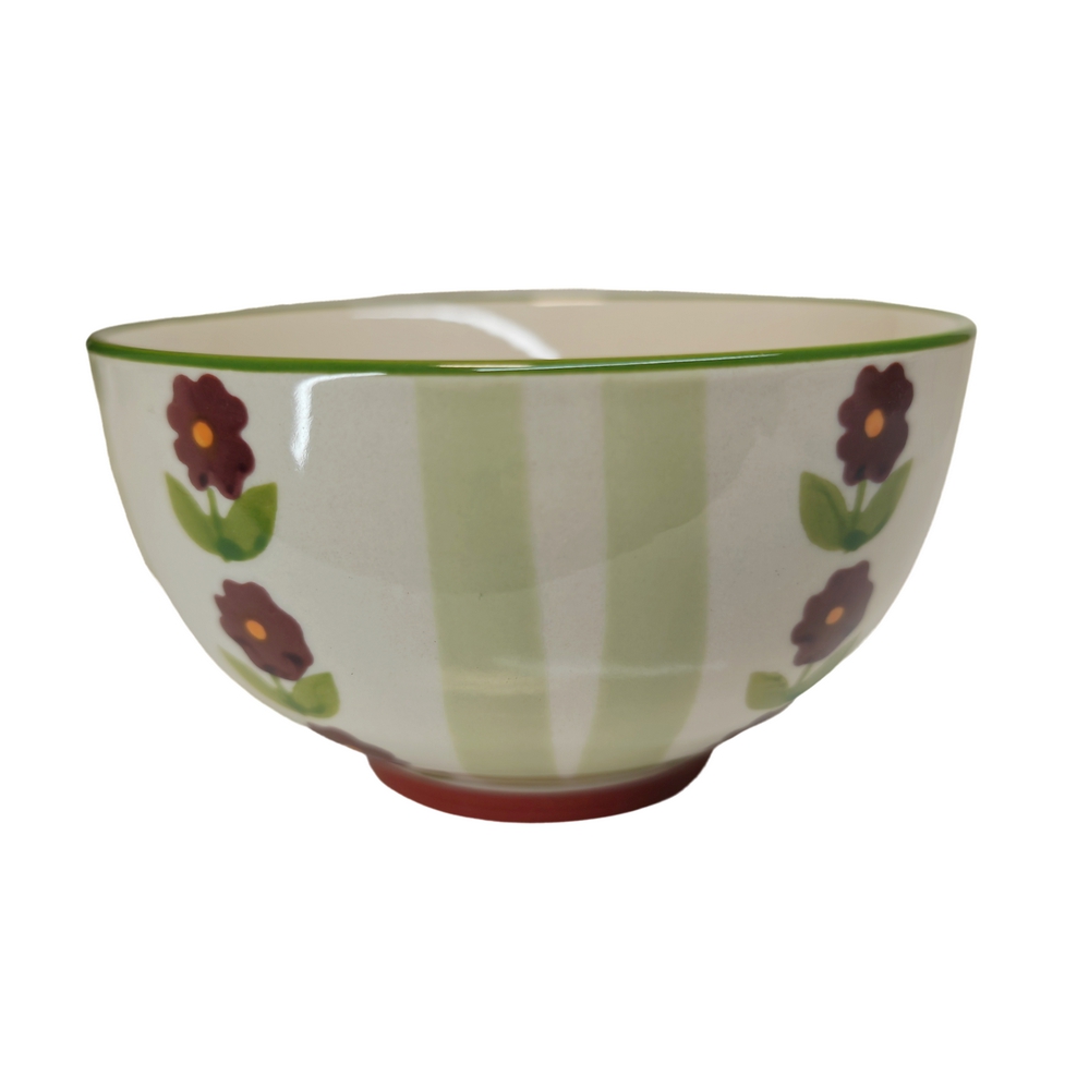 BOL GRES COLLECTION DAPHNE MULTI FLEURS VIOLETTE  14 X 8 X 14 CM 500 ML - Photo N°1