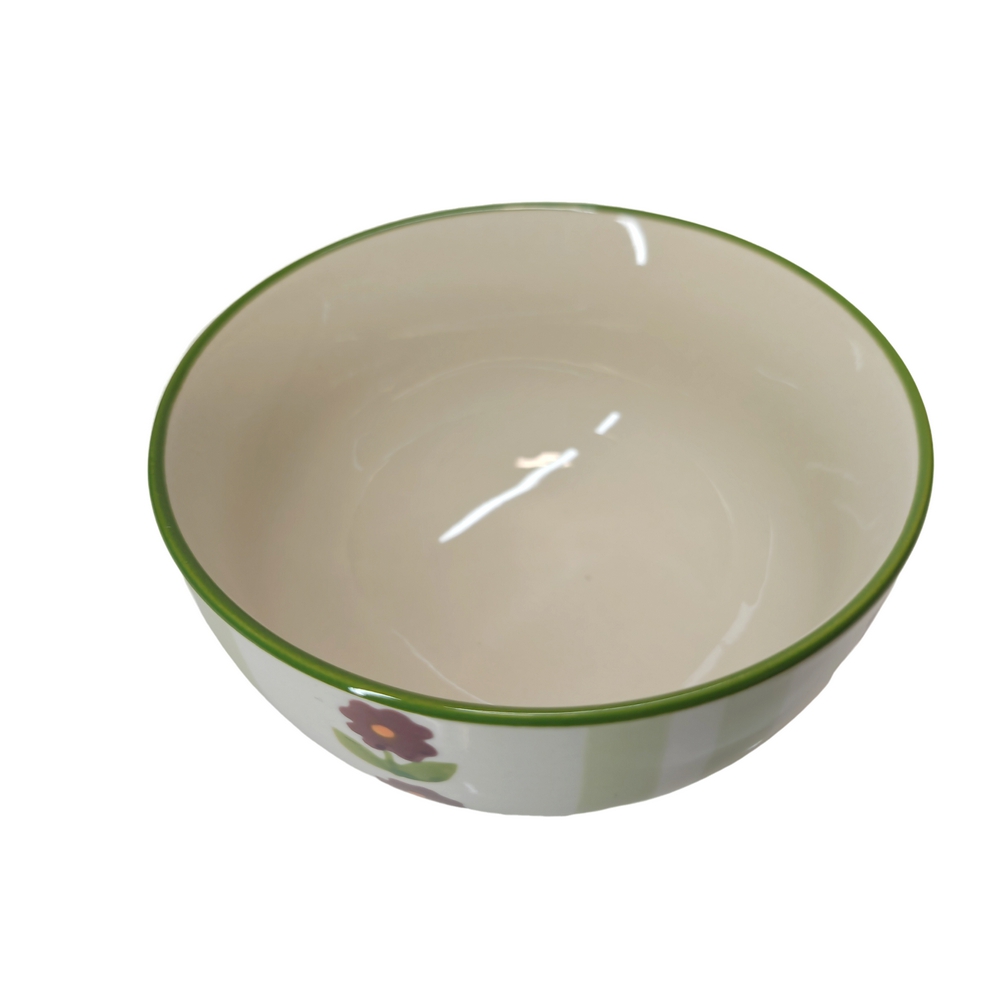 BOL GRES COLLECTION DAPHNE MULTI FLEURS VIOLETTE  14 X 8 X 14 CM 500 ML - Photo N°2