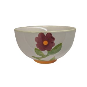 MINI BOL GRES COLLECTION DAPHNE FLEURS VIOLETTE  7 X 12 X 12 CM 220 ML