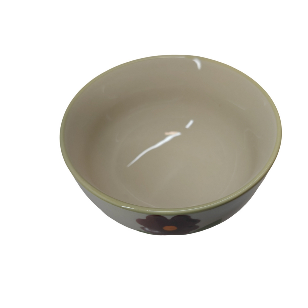 MINI BOL GRES COLLECTION DAPHNE FLEURS VIOLETTE  7 X 12 X 12 CM 220 ML - Photo N°2