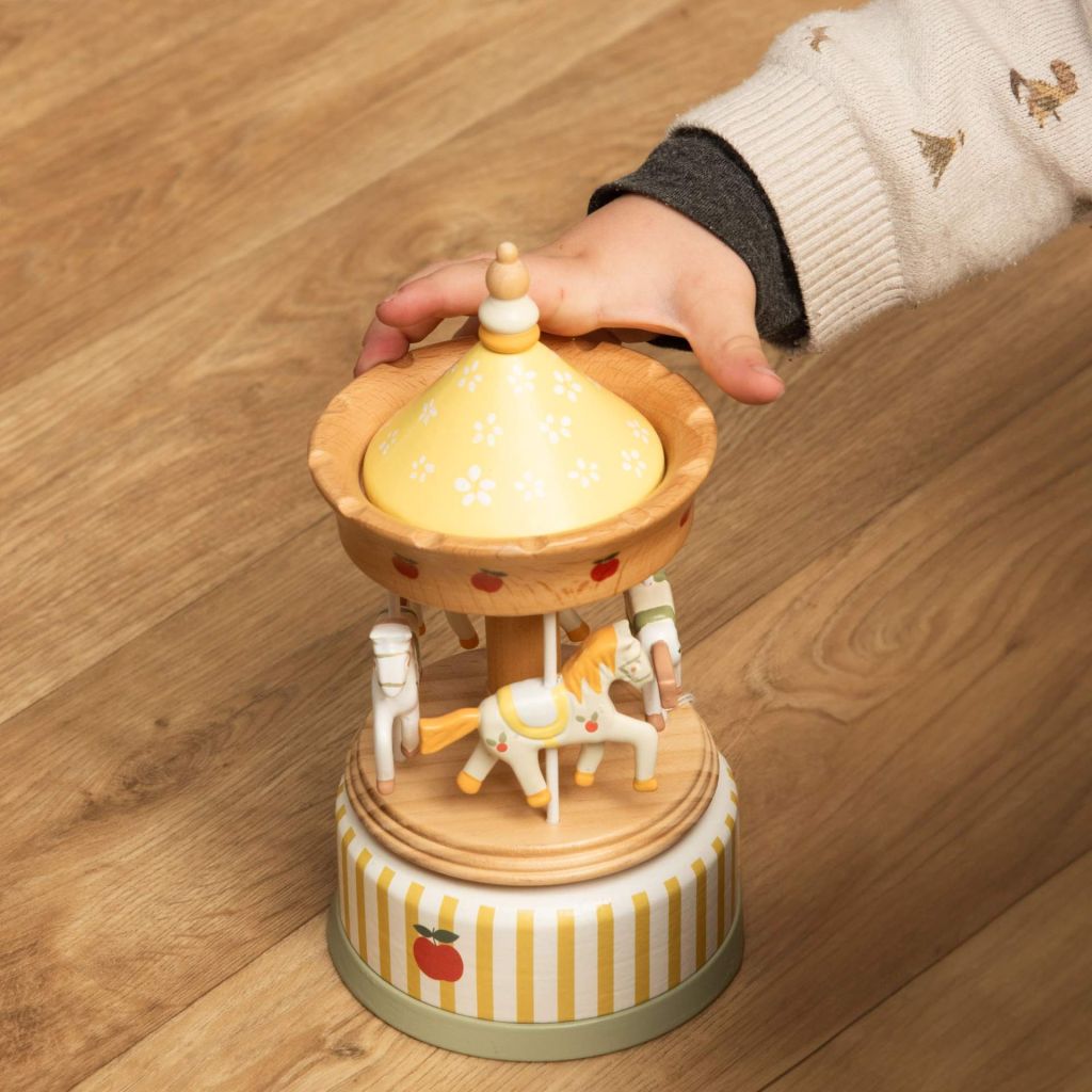 CARROUSEL MUSICAL COEUR POMME 21 x 11 cm - Photo N°2