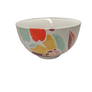 MINI BOL GRES COLLECTION ALEXIA FLEURS MULTICOLORES  7 X 12 X 12 CM 220 ML