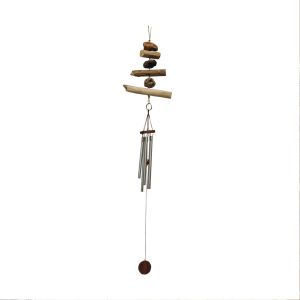 CARILLON BOIS FLOTTE ET TUBES ALUMINIUM 15 X 70 X 5  CM