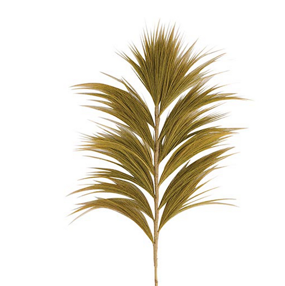 PLUME DECORATIVE SUR TIGE DE BAMBOU FLEUR DE RAYUNG NATURELLE  30 X 200 X 4 CM - Photo N°3