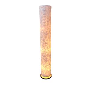 LAMPE NACRE BLANCHE CYLINDRE DE 150 X 25 X 25 CM