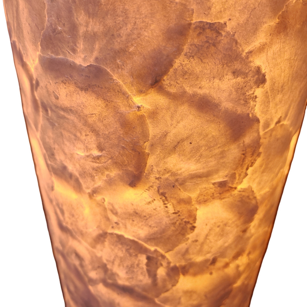 LAMPE NACRE BLANCHE CYLINDRE DE 150 X 25 X 25 CM - Photo N°4