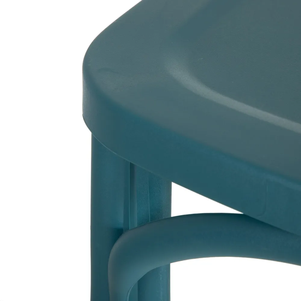 CHAISE BISTROT EMPILABLE POLYPROPYLENE BLEUE  48.5 X 91 X 43 CM - Photo N°6