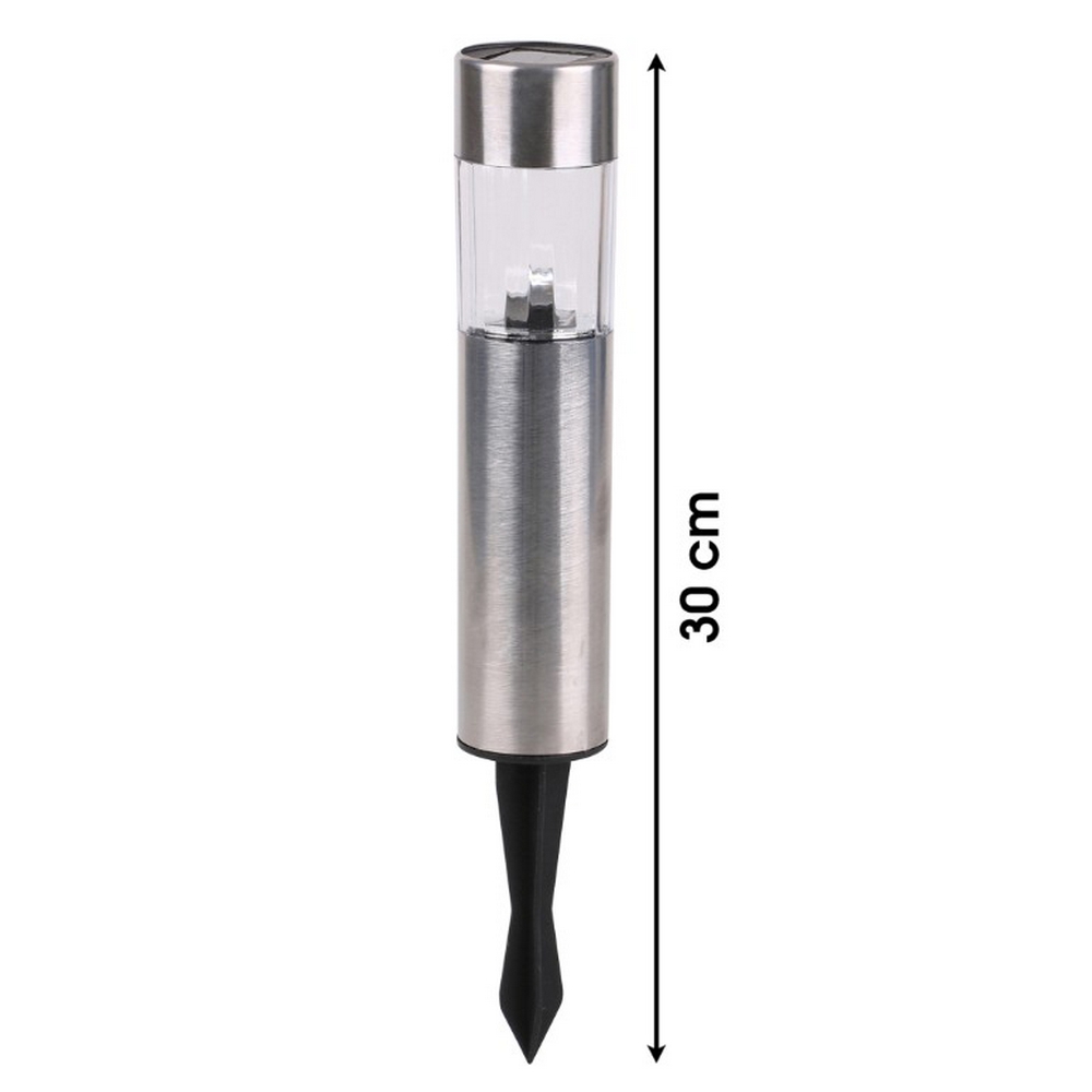 LAMPE SOLAIRE A PLANTER EN INOX 4.5 X 26 X 4.5 CM - Photo N°1