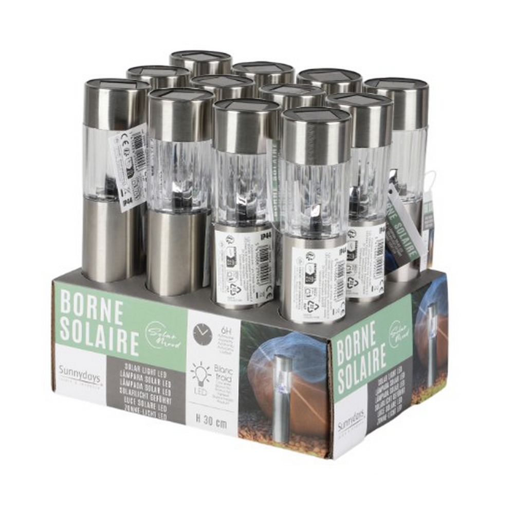 LAMPE SOLAIRE A PLANTER EN INOX 4.5 X 26 X 4.5 CM - Photo N°2