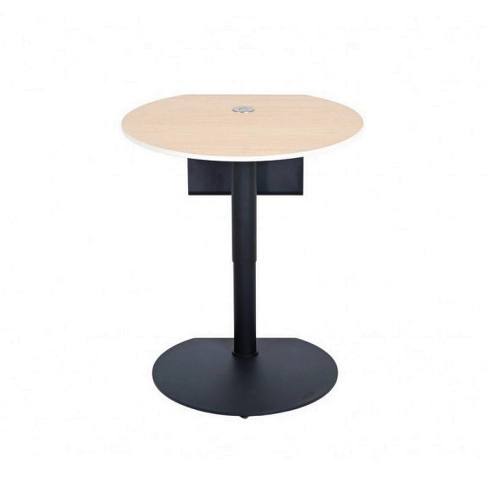 BOUT DE CANAPE REGLABLE EN HAUTEUR CERAMIQUE ASPECT CHENE 57 X 47/69 X 55 CM - Photo N°5