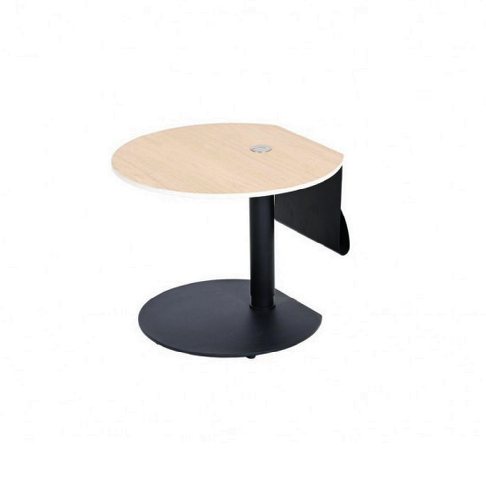 BOUT DE CANAPE REGLABLE EN HAUTEUR CERAMIQUE ASPECT CHENE 57 X 47/69 X 55 CM - Photo N°4