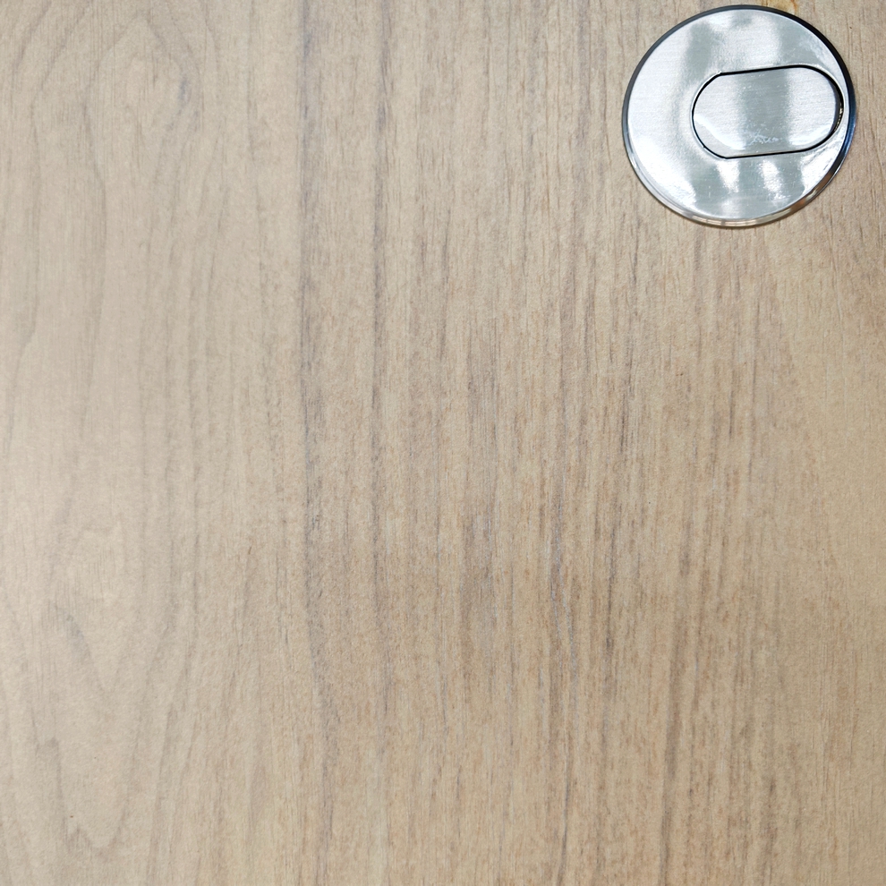 BOUT DE CANAPE REGLABLE EN HAUTEUR CERAMIQUE ASPECT CHENE 57 X 47/69 X 55 CM - Photo N°2