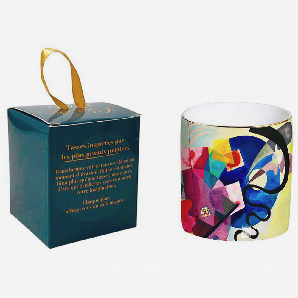 COFFRET TASSE A CAFE EXPRESSO COLLECTION KANDINSKY JAUNE-ROUGE-BLEU - Photo N°1