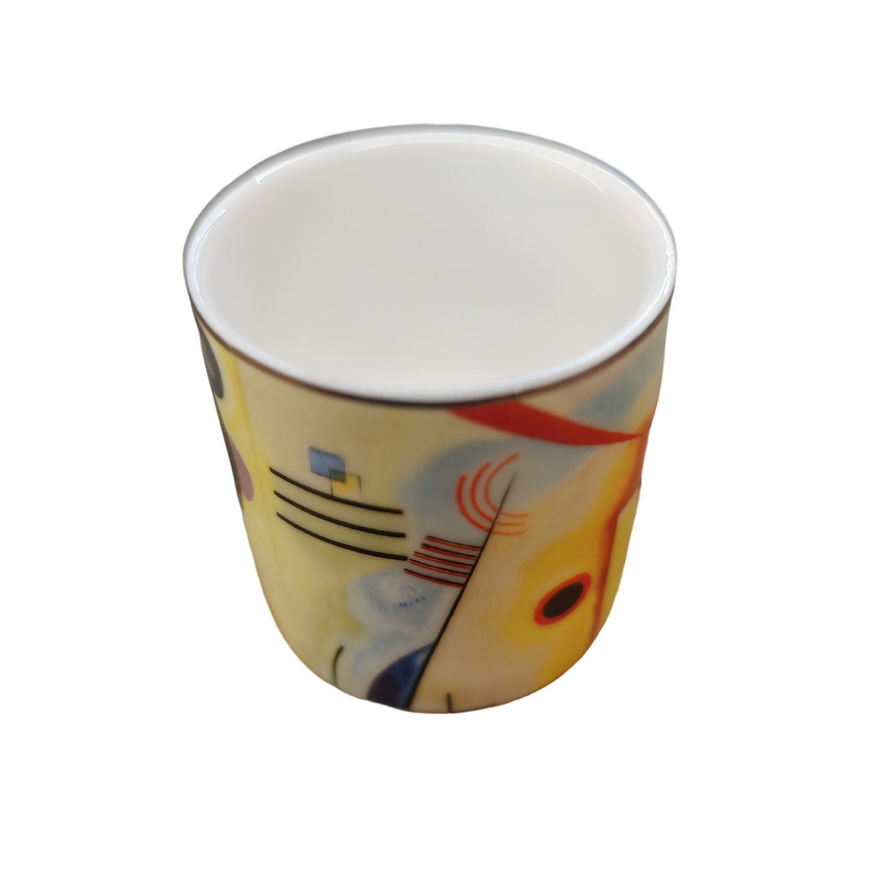 COFFRET TASSE A CAFE EXPRESSO COLLECTION KANDINSKY JAUNE-ROUGE-BLEU - Photo N°2