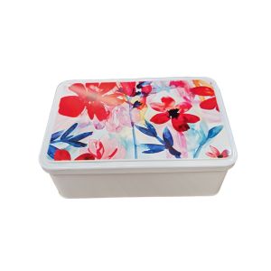 BOITE METAL POUR SUCRE EN MORCEAUX AQUARELLA