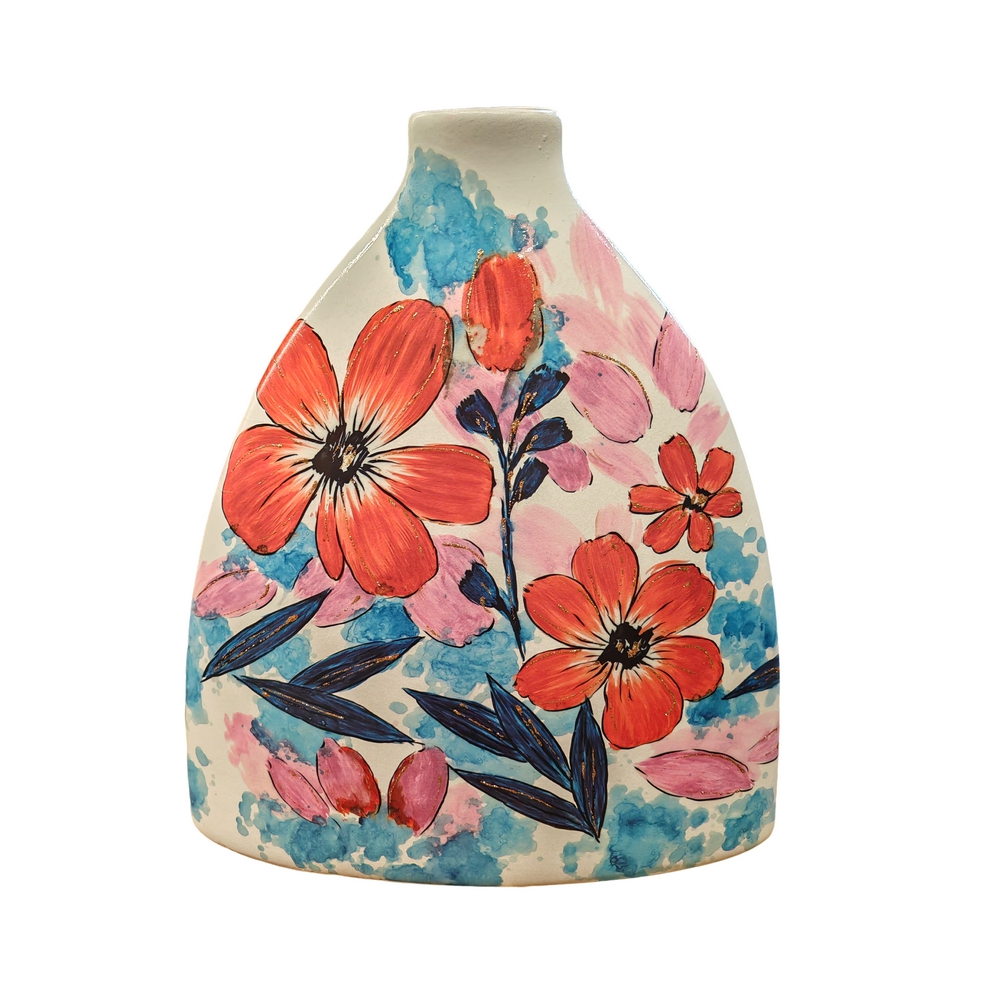 VASE CERAMIQUE AQUARELLA ACAPULCO  30.5 X 37 X 10.5 CM - Photo N°1