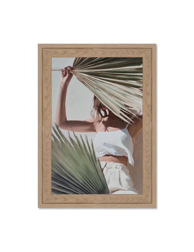 TABLEAU FEMME CACHEE ORYA CAF 26139  26 X 36 CM - Photo N°1