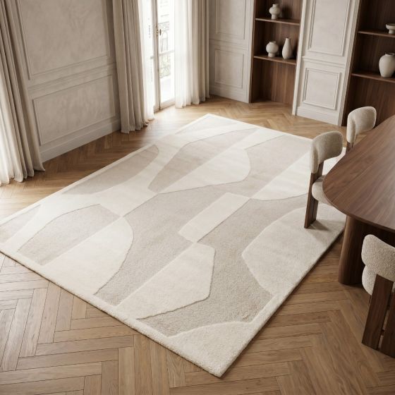 TAPIS DE SOL COCO DECO TEXTURE BLANC 160 X 230 CM - Photo N°2
