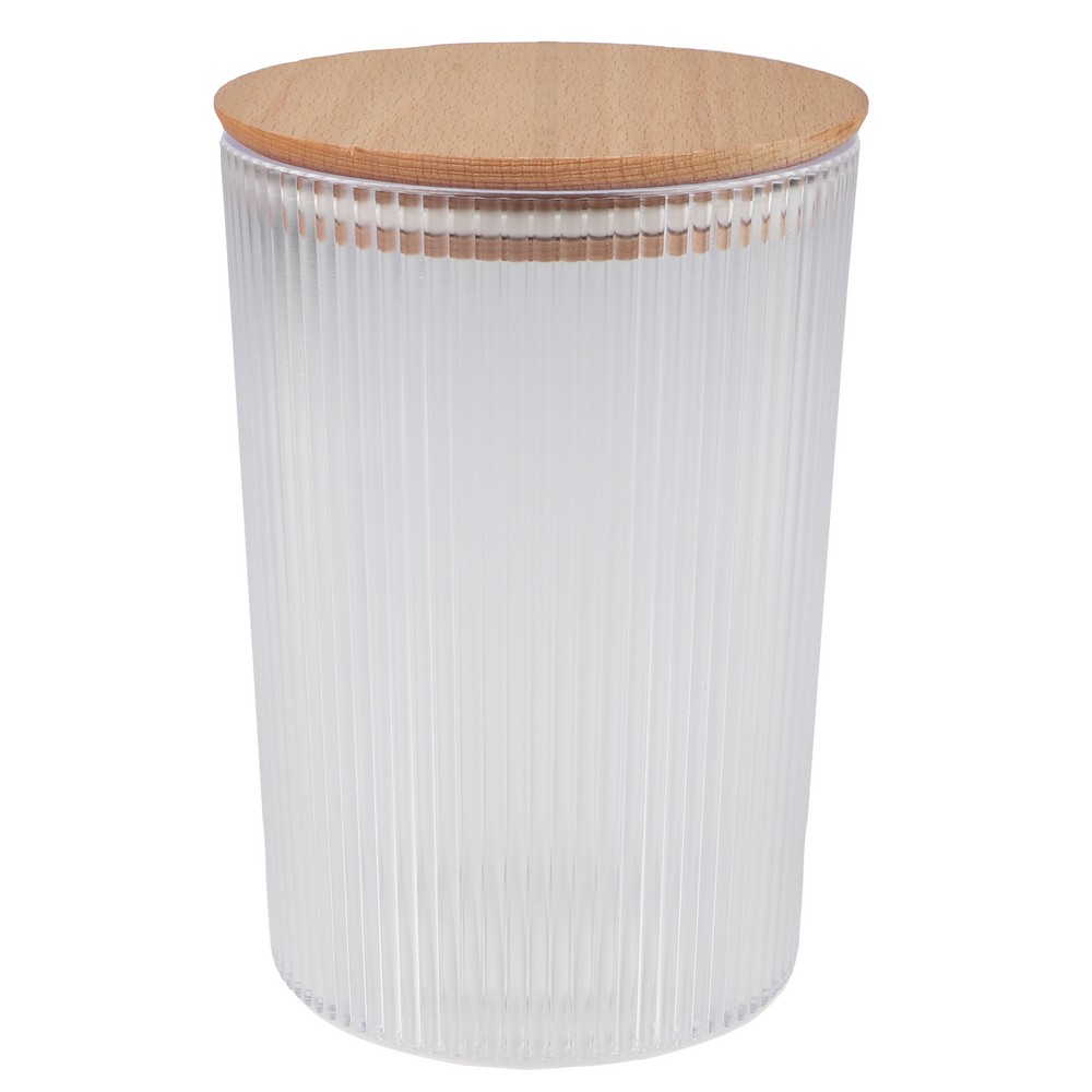 BOITE HERMETIQUE SAMBA 1.5 L COUVERCLE BOIS 12 X 17.5 X 12 CM - Photo N°1