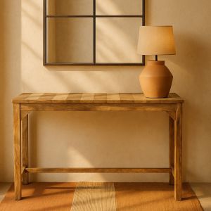 CONSOLE BOIS DE MANGUIER MASSIF 120 X 76 X 30 CM
