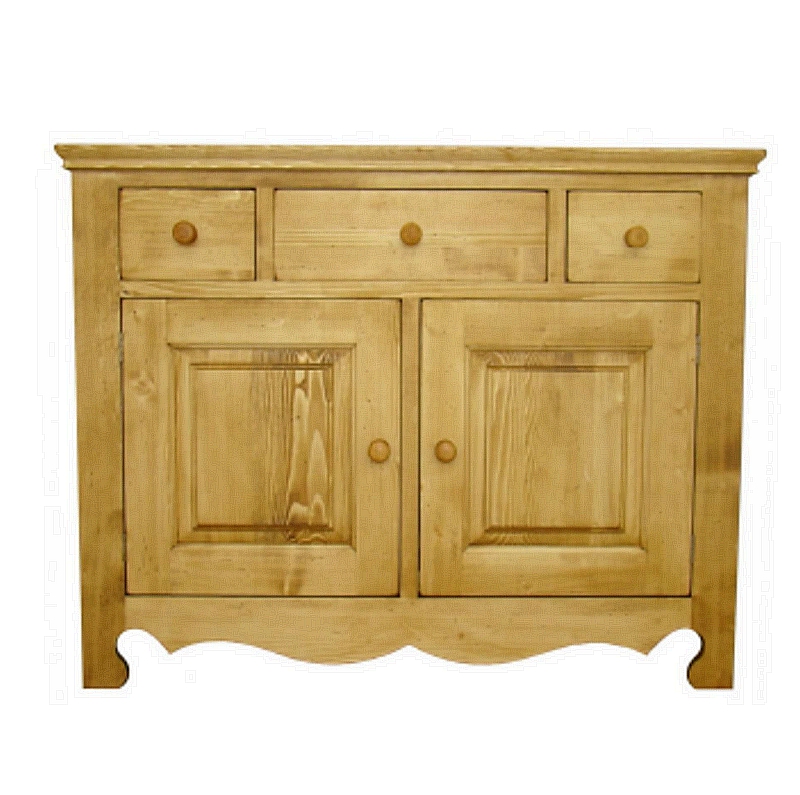 MEUBLE BAHUT CHAMONIX 2 PORTES 3 TIROIRS EN SAPIN MASSIF 125 X 98 x 48  cm - Photo N°4
