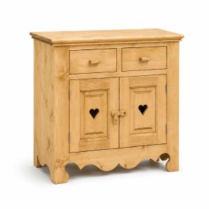 MEUBLE BAS CHAMONIX 2 PORTES 2 TIROIRS EN SAPIN MASSIF 90 X 85 X 46 cm