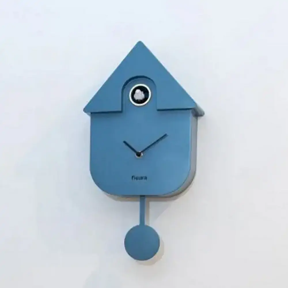 HORLOGE MAISON COUCOU FISURA COULEUR BLEUE 21.5 X 41.5 X 8 CM - Photo N°3