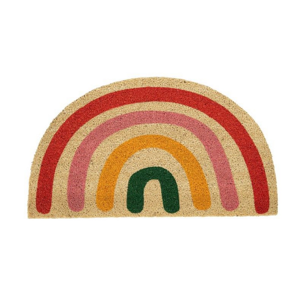 TAPIS D'INTERIEUR DEMI-LUNE ARC-EN-CIEL 70 x 40 cm - Photo N°1