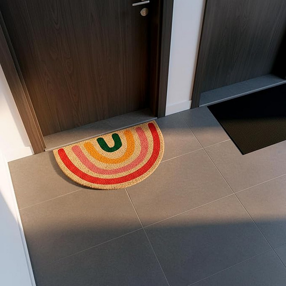 TAPIS D'INTERIEUR DEMI-LUNE ARC-EN-CIEL 70 x 40 cm - Photo N°4