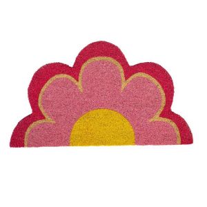 TAPIS D'INTERIEUR DEMI-FLEUR ROSE 70 x 40 cm