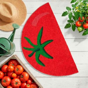 TAPIS D'INTERIEUR DEMI-LUNE TOMATE 70 x 40 cm
