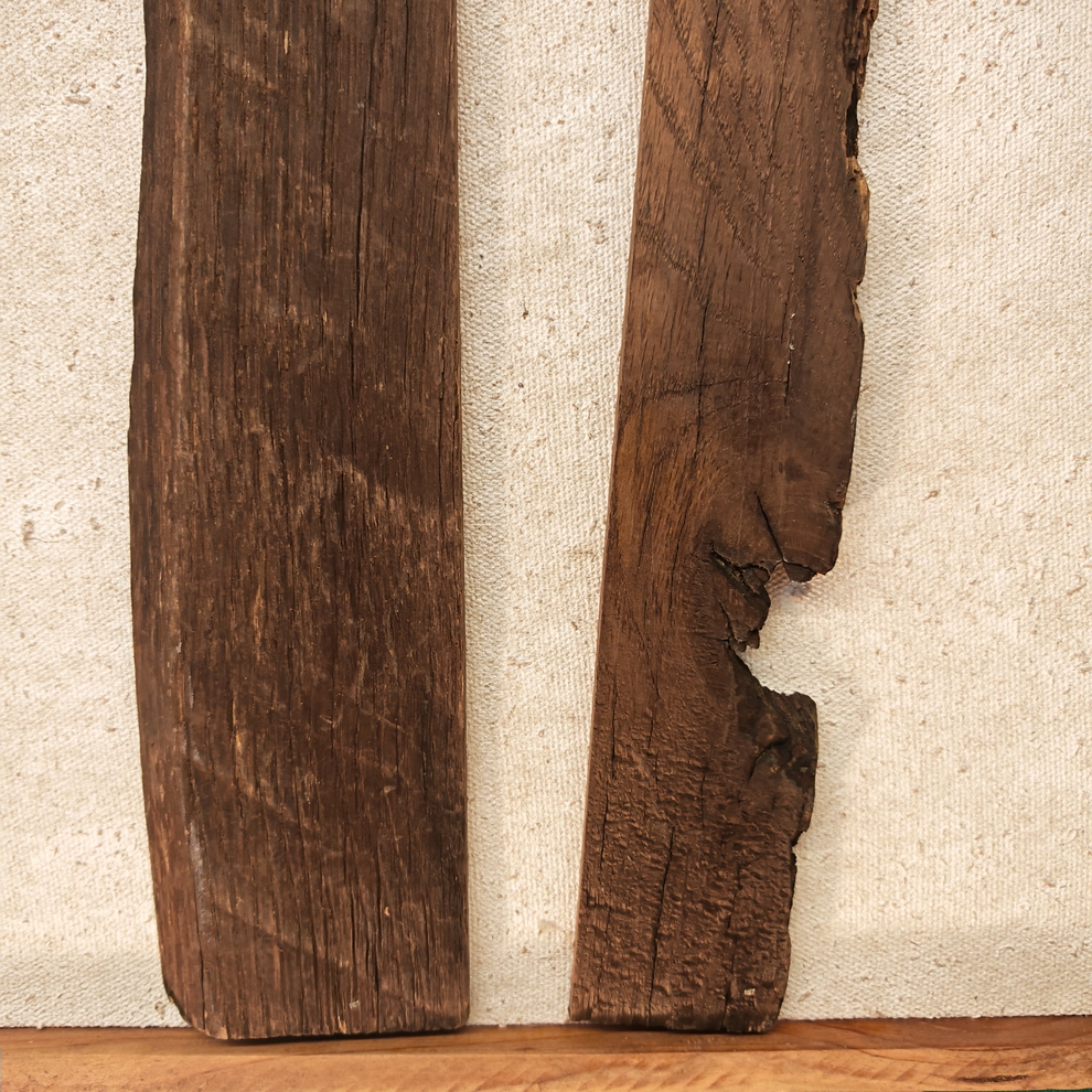 TABLEAU MURAL CARRE ARBRE EN BOIS RECYCLE  60 X 60 X 3.5 CM - Photo N°4