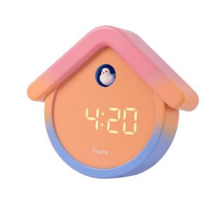 MAISON REVEIL NUMERIQUE COUCOU MULTICOLORE 20 x 17.7CM
