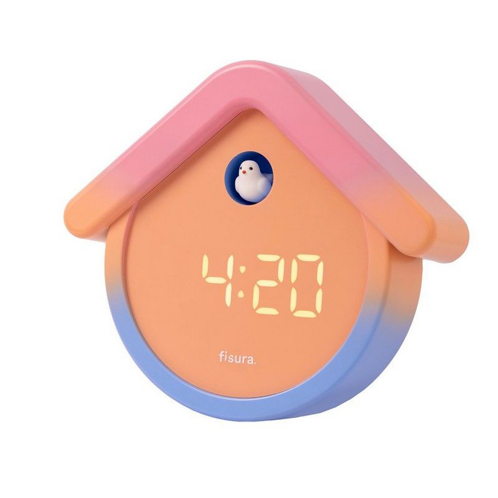 MAISON REVEIL NUMERIQUE COUCOU MULTICOLORE 20 x 17.7CM - Photo N°1
