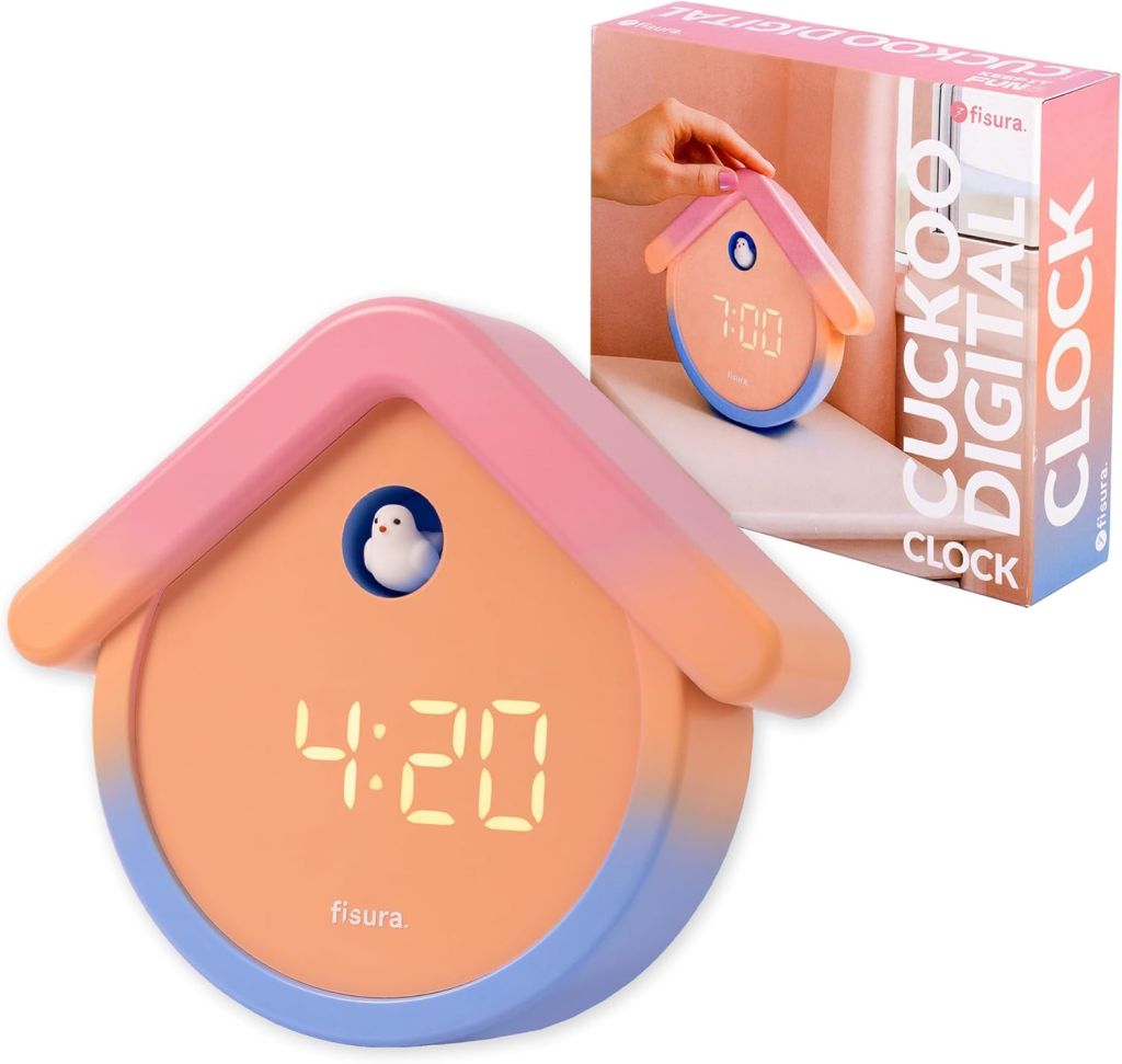 MAISON REVEIL NUMERIQUE COUCOU MULTICOLORE 20 x 17.7CM - Photo N°5