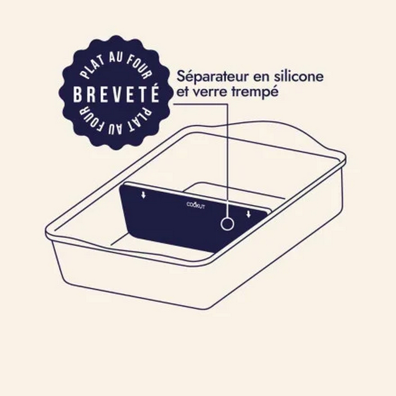L'INCROYABLE PETIT PLAT A FOUR AJUSTABLE COULEUR NOIR GRAPHITE - Photo N°2
