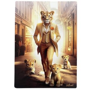 IMPRESSION S BINET LIONNE PARIS SUR DIBOND AVEC ATTACHE 20 X 28 CM