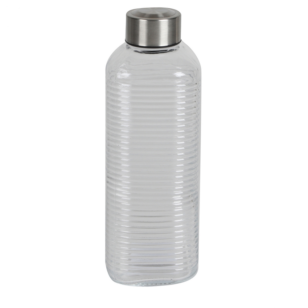 BOUTEILLE VERTIGO EN VERRE TRANSPARENT BOUCHON VIS 1 L - Photo N°1