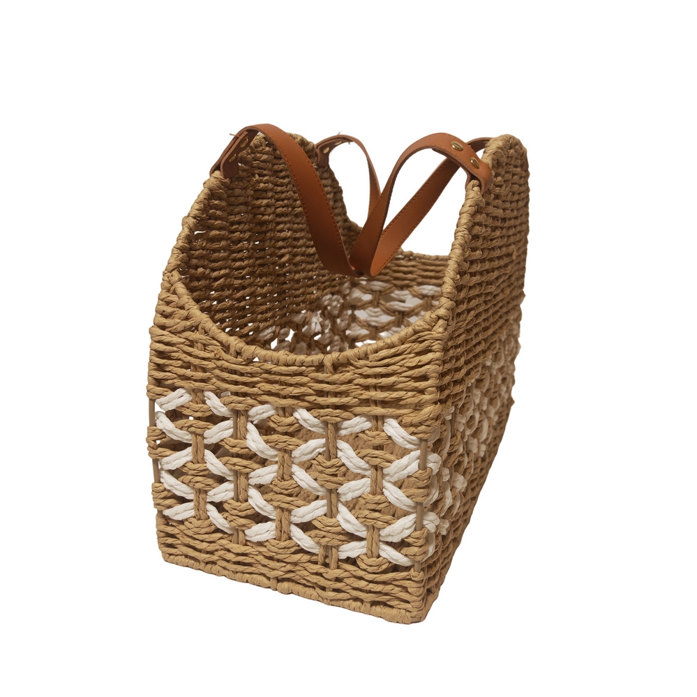 PANIER PORTE REVUE FIBRES NATURELLES  40 X 31 X 20.5 CM - Photo N°3