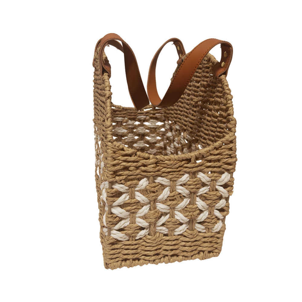 PANIER PORTE REVUE FIBRES NATURELLES  34 X 28 X 17 CM - Photo N°2