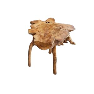 SELLETTE RACINE DE TECK NATUREL  30 X 45 X 36 CM