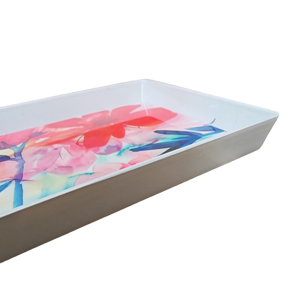 PETIT PLATEAU RECTANGULAIRE AQUARELLA  25 X 16 X 2 CM - Photo N°2
