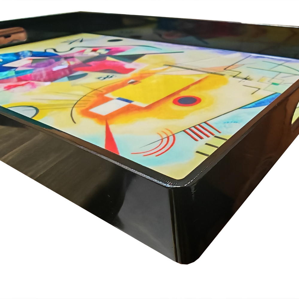PLATEAU RECTANGULAIRE KANDINSKY  40 X 26 X 3.5 CM - Photo N°4