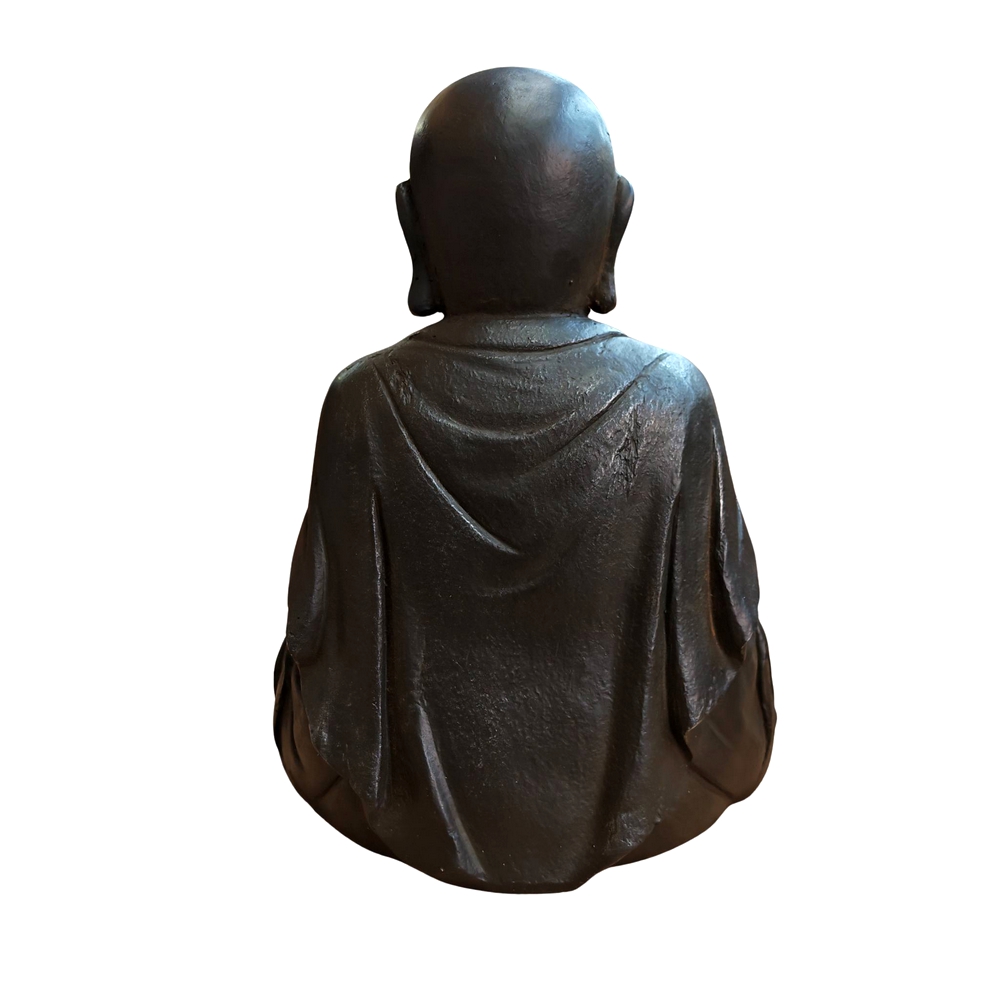 SCULPTURE BOUDDHA FIBRE DE VERRE 43 x 52 x 36 cm - Photo N°4