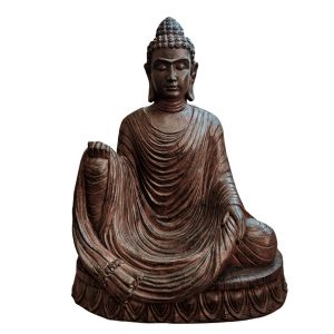 SCULPTURE BOUDDHA FIBRE DE VERRE 62.5 x 77 x 42.5 cm