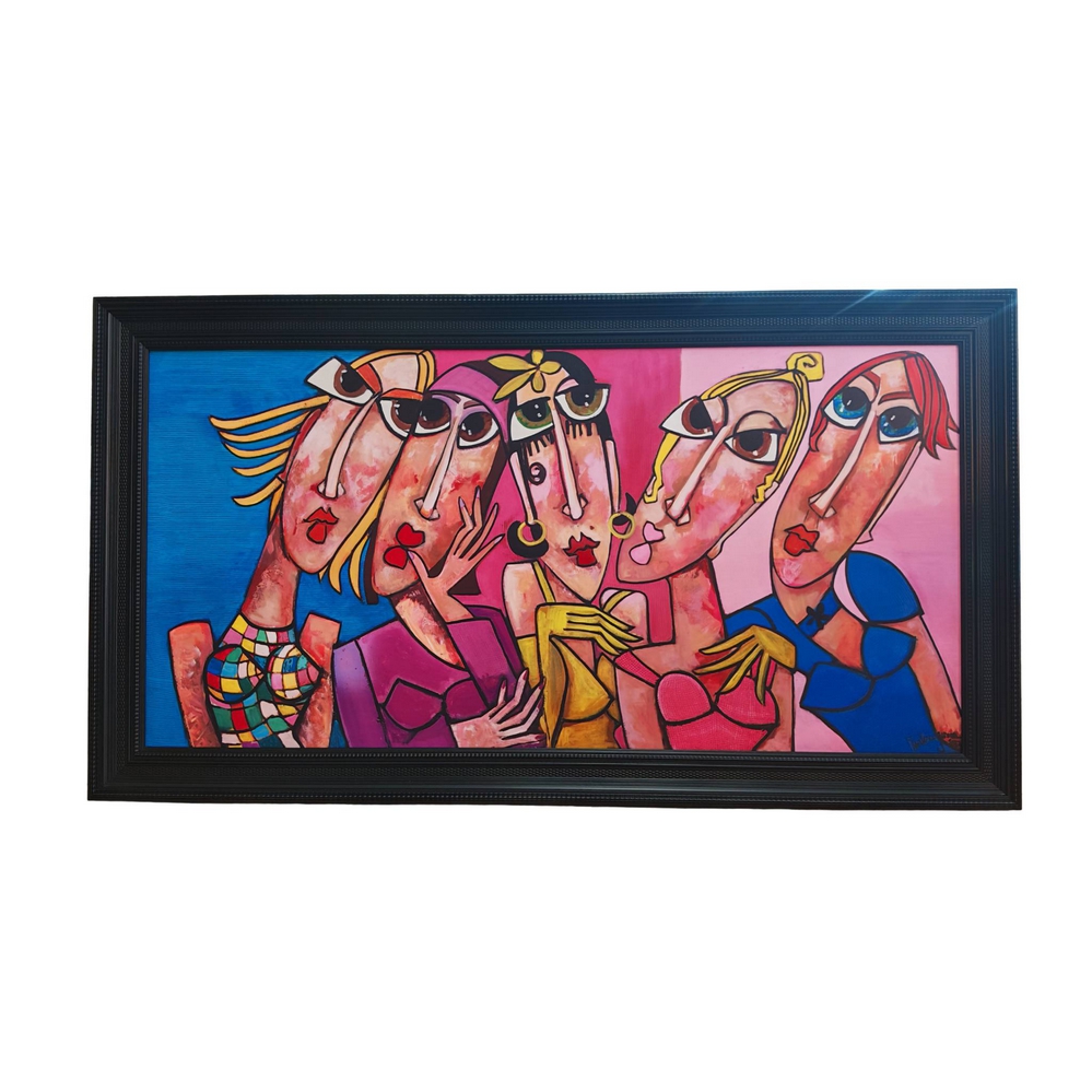 TOILE JOSEPHINE ENCADREMENT NOIR M. GONNIN 63 X 113 CM - Photo N°1